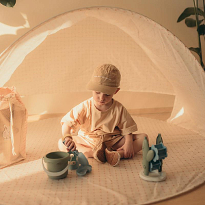 Пляжная палатка Pop Up c автоматическим каркасом Mrs. Ertha "Squares", геометрическая гармония